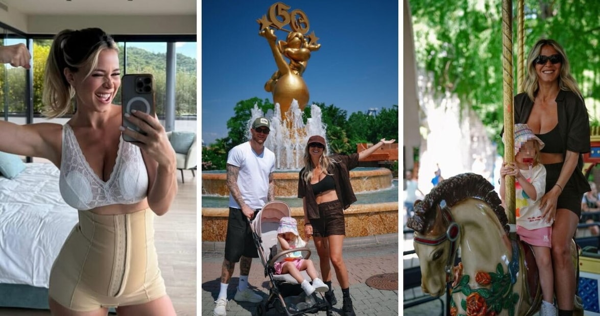 Il post-parto di Diletta Leotta: pancera, villa da 5 milioni e Gardaland