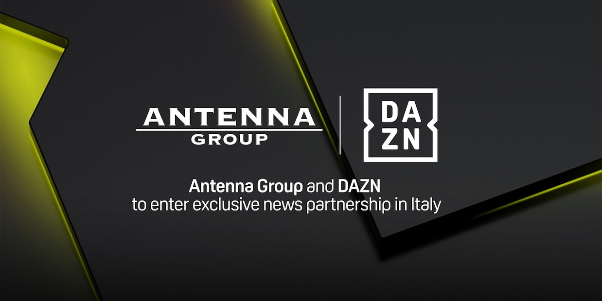 Dazn, nuova partnership con Antenna Group