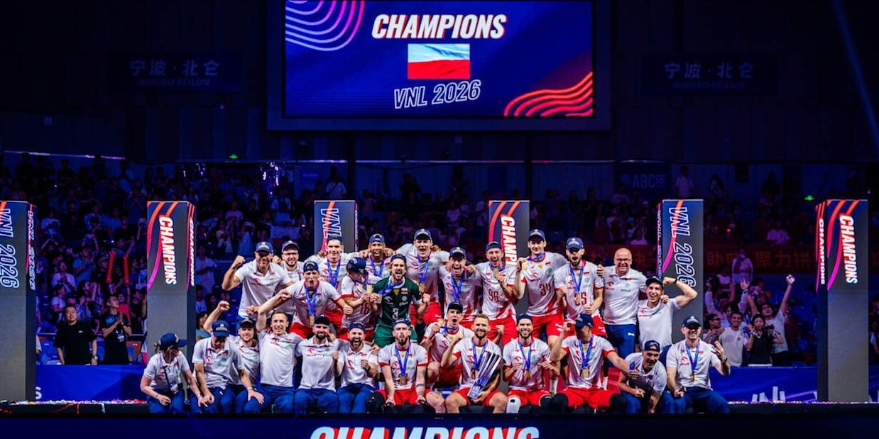 VNL: il trofeo lo alza la Polonia