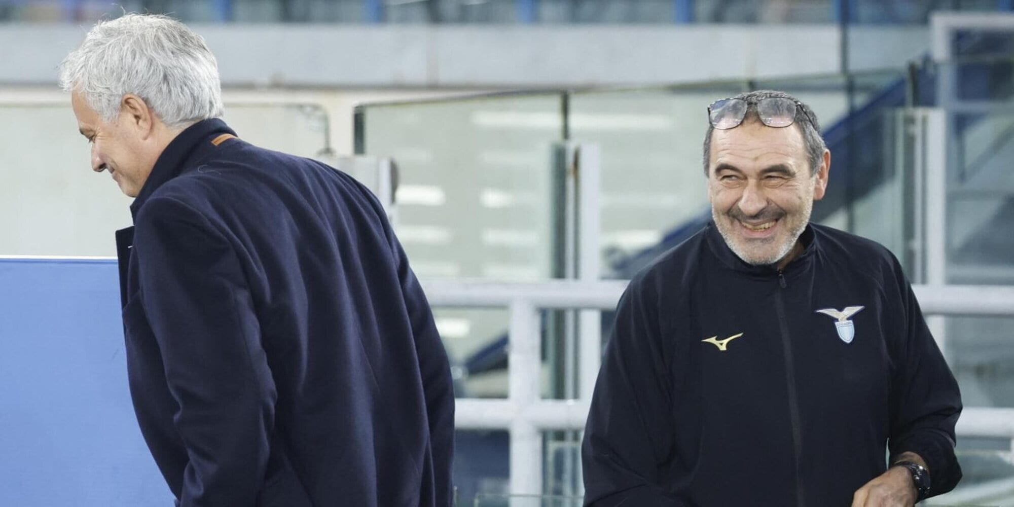 Sarri-Mourinho, abbracci e frecciate. La storia di un derby che ora &egrave; amichevole&nbsp;