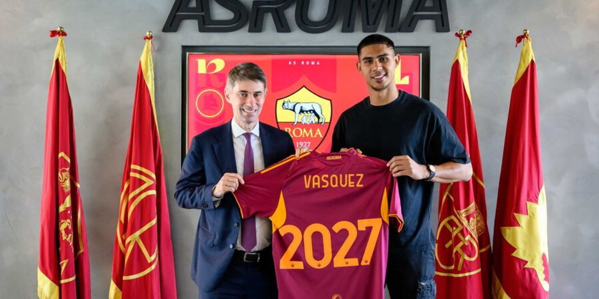 Roma, ufficiale l&#39;acquisto di Vasquez: contratto di due anni