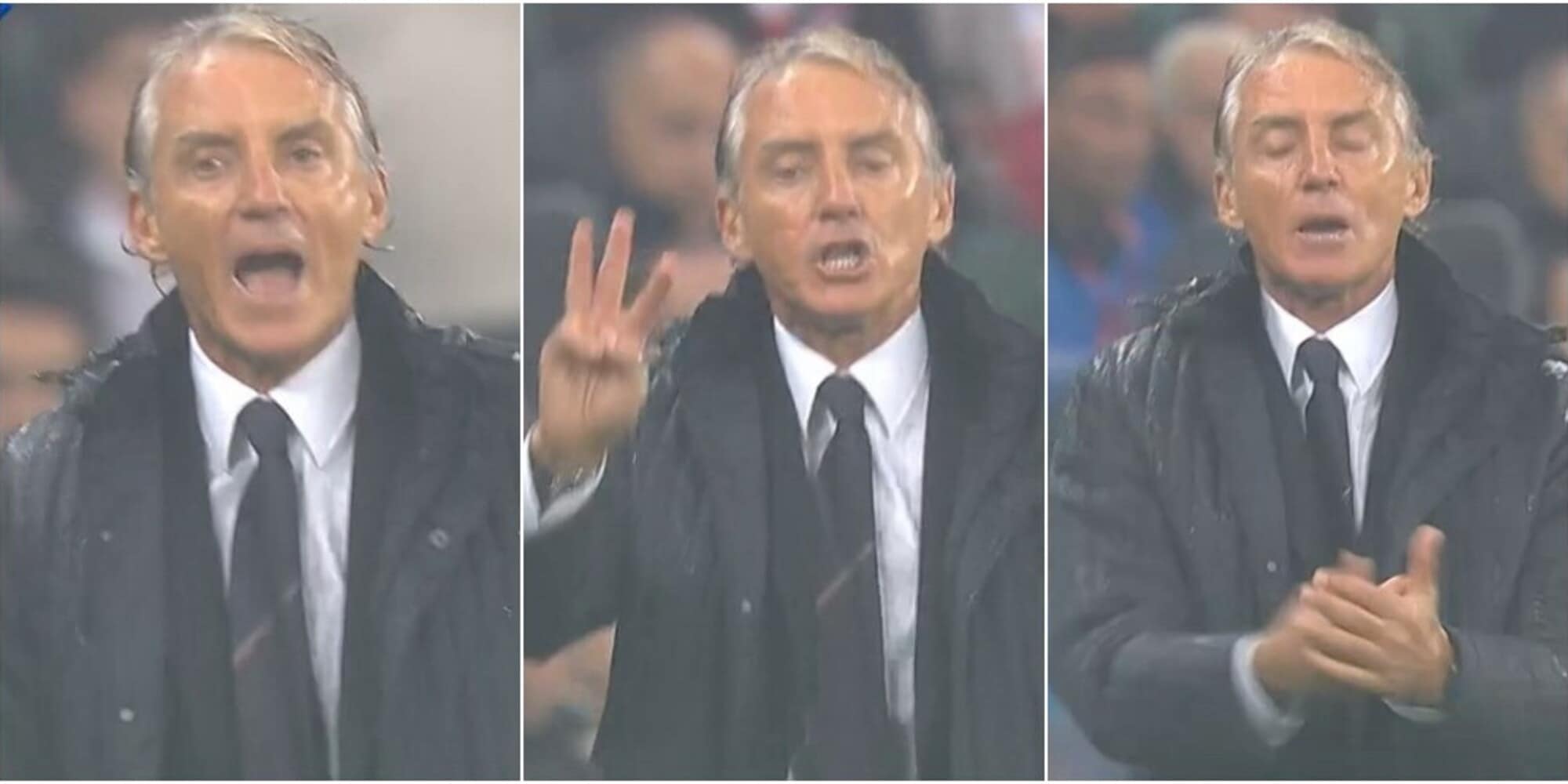 <p>Italia sul 4-1 con la Turchia ma Mancini è una furia: il gesto dalla panchina per Cambiaghi</p>