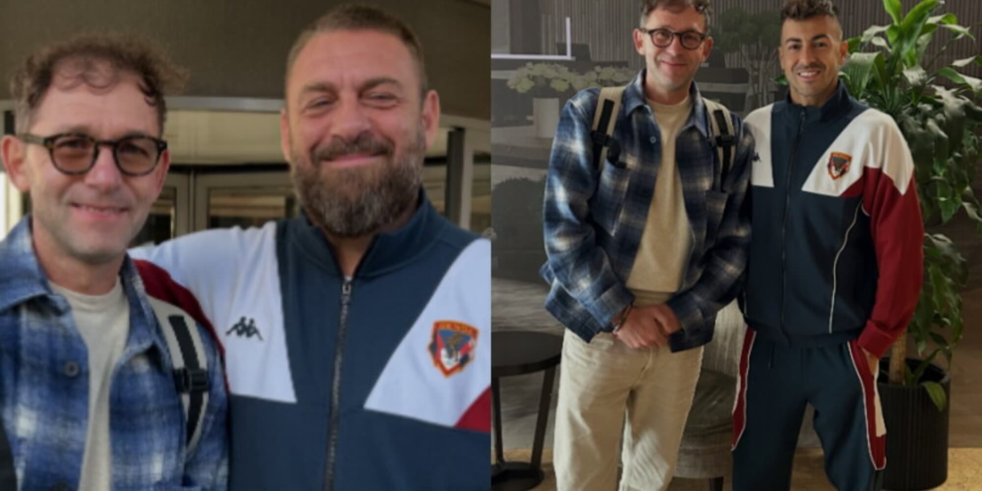Megható találkozás: a volt roma kapus újraegyesült De Rossival és El Shaarawynak
