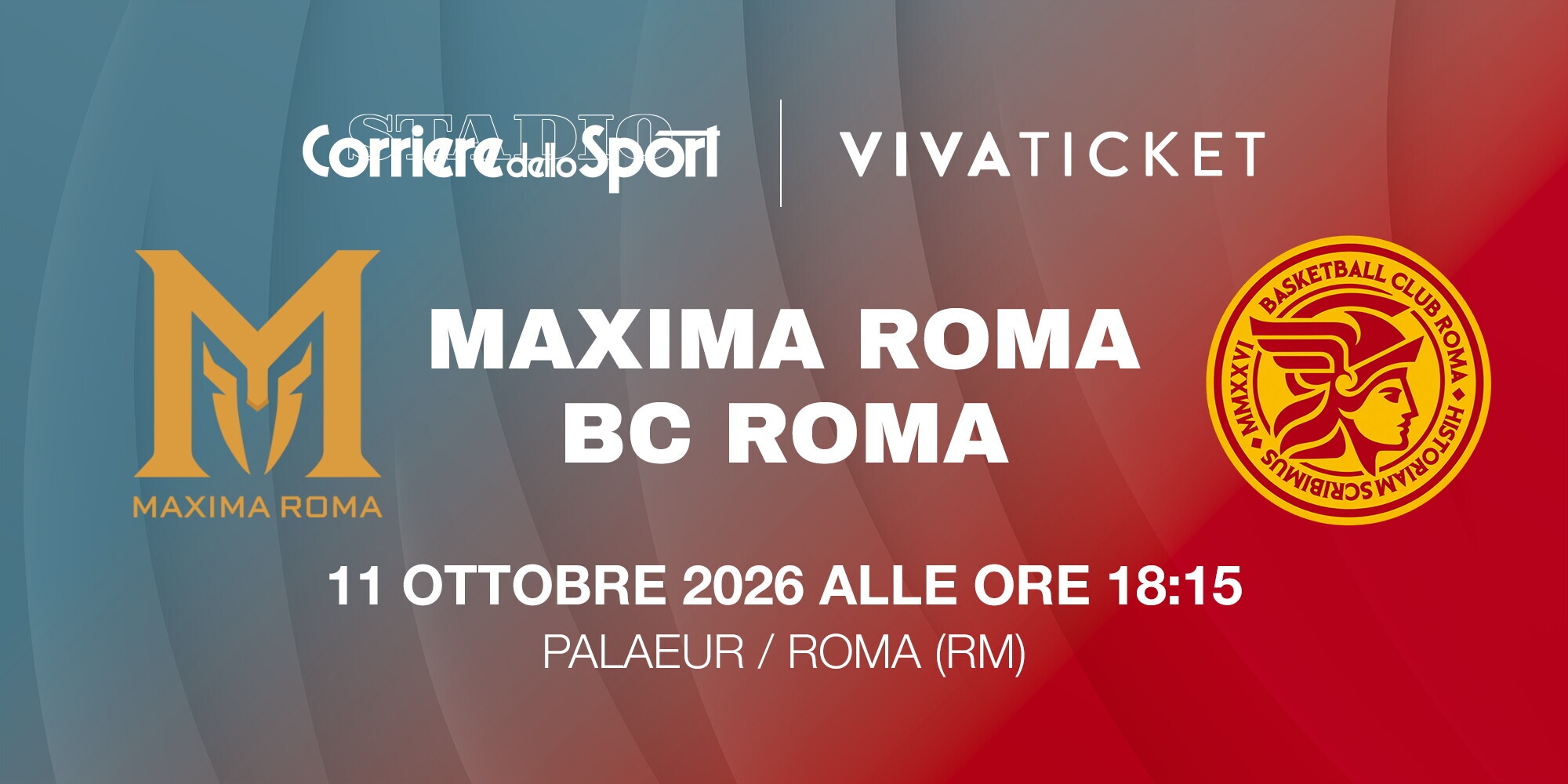 Maxima Roma-BC Roma: biglietti disponibili per il derby della Capitale