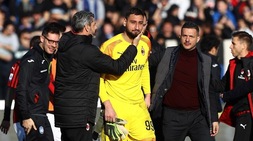 Il Milan perde 5-0, Donnarumma esce dal campo in lacrime