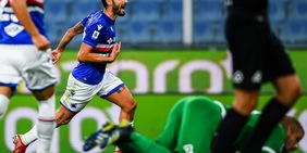 Candreva trascina la Sampdoria: Spezia battuto nel derby ligure