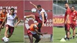 Roma, palestra e campo: le foto dell'allenamento dei giallorossi