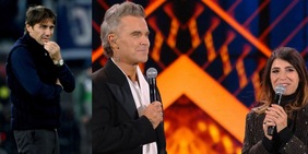 Robbie Williams a X Factor: "Complimenti al Napoli per il primo posto in Serie A"