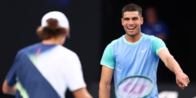 Alcaraz, il primo allenamento in Australia