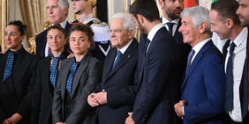 L'Italia della Davis al Quirinale: Berrettini, Musetti e Paolini emozionati