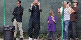 De Rossi presidente dell'Ostiamare assiste alla sfida contro il Trestina