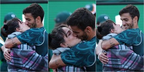 Dalle lacrime al bacio in campo: Musetti, che festa a Montecarlo con la sua Veronica Confalonieri