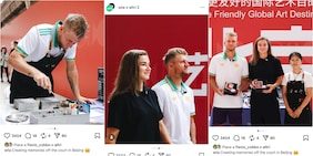 Davidovich Fokina a Pechino con la maglia della Roma: e Cobolli mette like