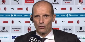 Allegri: "Napoli? È solo l'inizio. Alla Juve non ci penso, ma sarà meraviglioso". Poi il siparietto con Ambrosini