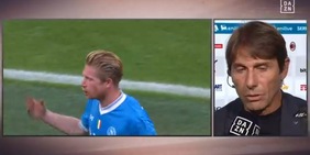 Conte e la reazione rabbiosa di De Bruyne: "Se era per il cambio, ha preso la persona sbagliata"