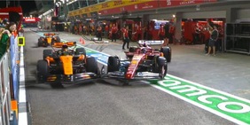 Brivido Ferrari a Singapore: incidente Leclerc-Norris in pit lane nelle prove libere