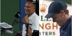 Sinner guarda l'arbitro e scoppia a ridere: il divertente siparietto in campo durante la partita contro Altmaier. Svelato il motivo