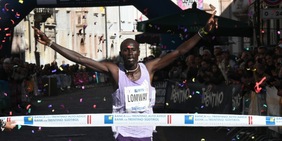 Il keniano Lomway e l’etiope Tesfaye sul podio della Trento Half Marathon dei record