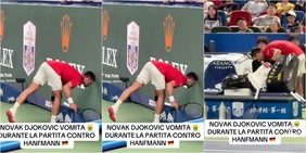 Djokovic shock, vomita due volte in campo a Shanghai per il caldo: cosa è successo