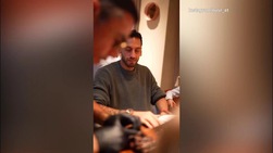 Calhanoglu a cena da Salt Bae