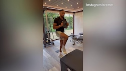 Juventus, Bremer si allena in sala pesi