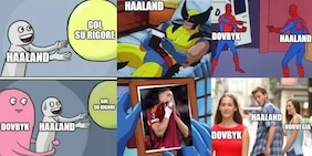 I due rigori di Haaland ricordano Dovbyk: si scatenano i meme sui social