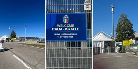 Udine, metal detector e silenzio: così lo stadio Friuli a 24 ore da Italia-Israele
