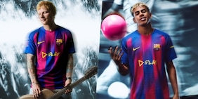 Il Barcellona e Ed Sheeran insieme: la maglia speciale per il Clásico con il Real