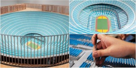 Lo stadio da un milioni di posti: l'incredibile struttura fatta tutta a mano