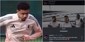Sancho, gaffe incredibile: si fa i complimenti da solo sui social, poi cancella tutto