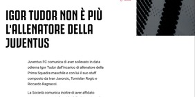 Ufficiale, Juventus: esonerato Tudor, Brambilla in panchina per la gara con l'Udinese