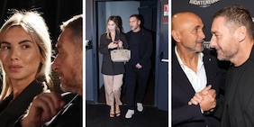 Totti e Spalletti insieme a Milano, ma Noemi Bocchi ruba la scena a tutti