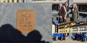 Cortina celebra i 100 giorni alle Olimpiadi invernali: nasce "Piazza dei Giochi Olimpici 1956-2026"