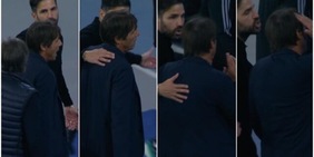 Nervosismo Conte, il siparietto con Fabregas alla fine del primo tempo prima di tornare negli spogliatoi