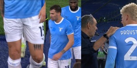 Cambio forzato per Sarri all'intervallo: fuori Romagnoli, dentro Provstgaard