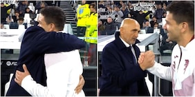 Spalletti ritrova Simeone da avversario: l'abbraccio tra ex Napoli prima di Juve-Torino