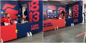 Dzeko entra in diretta, sorpresa a De Rossi: "Ti do un bacio...". Il siparietto è esilarante