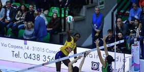 Conegliano inciampa nel primo set poi doma Vallefoglia