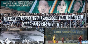 Striscioni, murales, scenografie in curva: 18 anni di omaggi per Gabriele Sandri