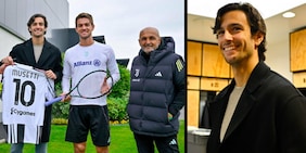 Musetti, visita alla Juve: la foto con Spalletti e il saluto con la squadra