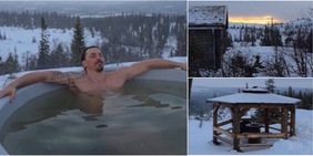 Ibrahimovic, relax in vasca sotto la neve: il video fa impazzire i tifosi del Milan