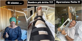 Zambrotta si opera, poi mostra la gamba sui social e scherza dopo l'intervento: "Sembra più dritta?"