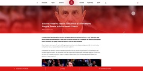 Ufficiale: Ettore Messina lascia l'incarico di allenatore, al suo posto Poeta