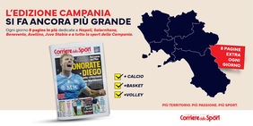 L’Edizione Campania del Corriere dello Sport-Stadio si amplia: 8 pagine in più ogni giorno