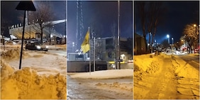 Juve, fuori dallo stadio del Bodo-Glimt: freddo intenso e neve