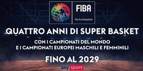 Accordo Sky-Fiba, quattro anni con qualificazioni, Mondiali ed Europei