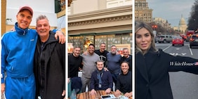 Totti con Ronaldo e Batistuta, Baggio con Robbie Williams e alla Casa Bianca, Noemi Bocchi turista e tutti i vip: le foto show prima del sorteggio