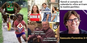 L'incubo Serie B fa tremare la Fiorentina: fioccano le ironie social