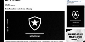 Ufficiale: Davide Ancelotti lascia il Botafogo dopo solo 5 mesi