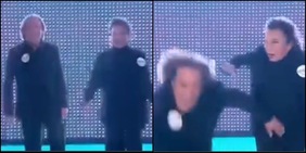 Domenica In, i Ricchi e Poveri cadono all'entrata: paura e risate in studio, cosa è successo